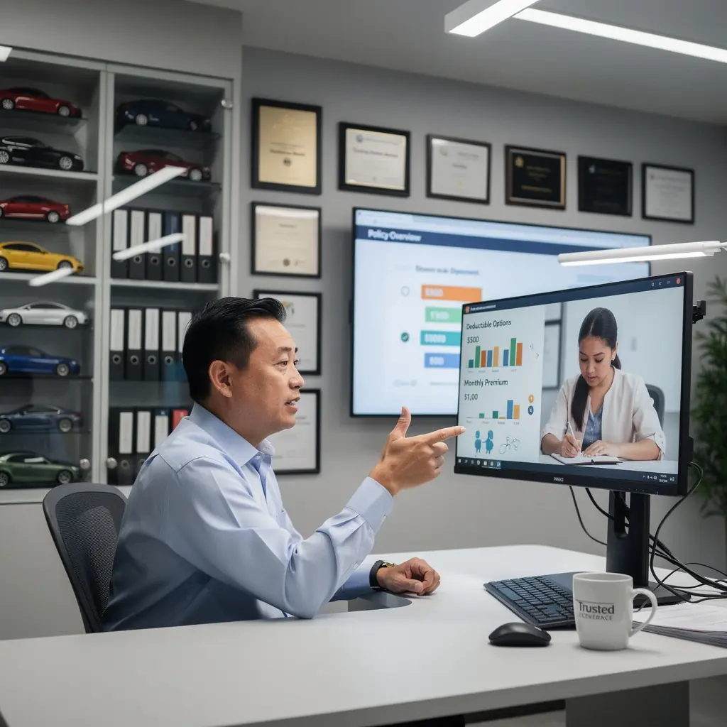 Infografika ilustrująca korzyści płynące z wyboru wyższej franszyzy w ubezpieczeniach samochodowych.